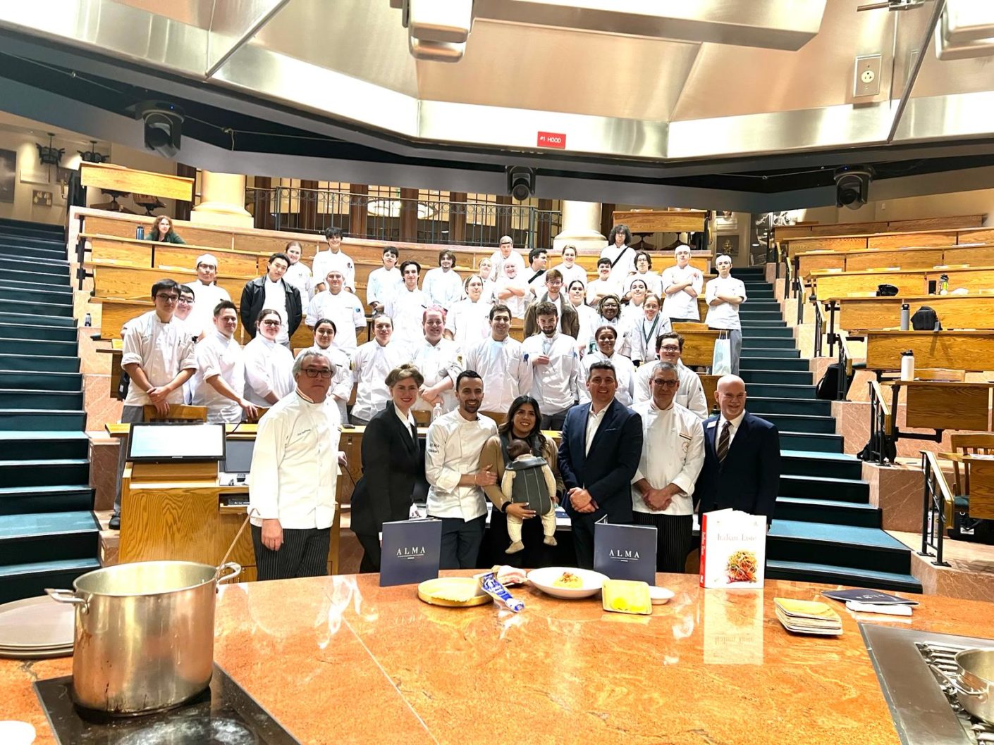 Storica lezione di ALMA al Culinary Institute of America